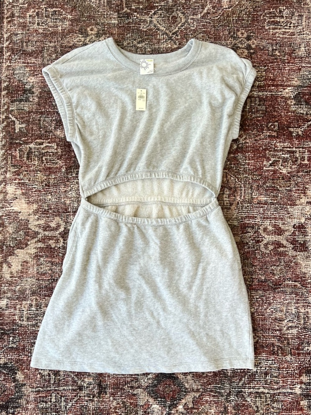 Aerie OFFLINE Gray Cutout Mini Dress / Cover Up - NWT